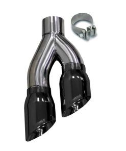 Corsa Universal Stainless Steel Exhaust Single Side Exit w/ 4in Black PVD Pro-Series Tip