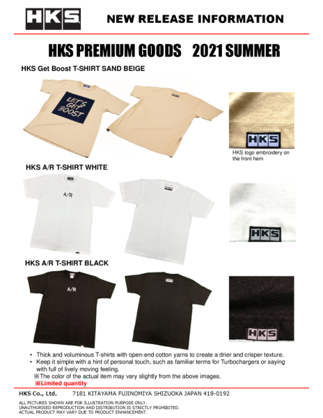 HKS A/R T-SHIRT L/WHITE