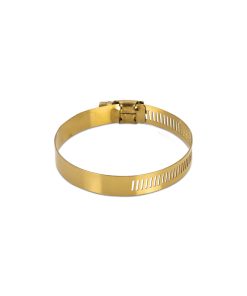 Alternative view of Mishimoto High-Torque Worm Gear Clamp 2.83in.-3.74in. (72mm-95mm) - Pack of 2 - Gold