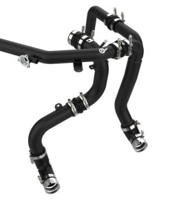 aFe 21-22 Ford Bronco V6-2.7Ltt BladeRunner Alum Hot & Cold Charge Pipe Kit - Black