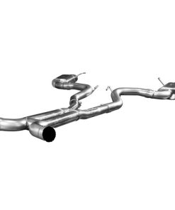 Alternative view of Kooks 15+ Mustang 5.0L 4V Convertible 3in CB w/ H-Pipe 4in Slash Cut Polished Tips Exhaust