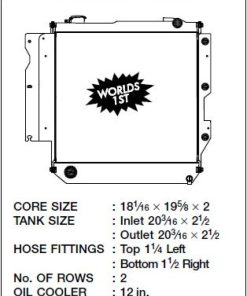 Alternative view of CSF 05-06 Jeep Wrangler Radiator