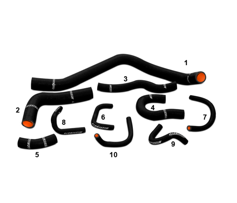 Mishimoto 88-91 Honda Civic Black Silicone Hose Kit - Image 7