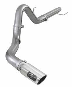 aFe 2021 Ford F-150 V6-3.0L (td) Large Bore 409 SS DPF-Back Exhaust System w/ Polished Tip