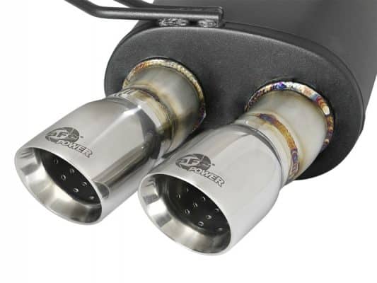 Alternative view of aFe MACH Force-Xp 2-1/2in 304 SS Cat-Back Exhaust w/Polished Tips 05-08 BMW Z4 M Coupe (E86) L6 3.2L
