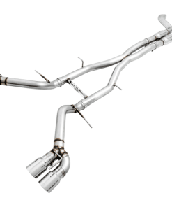 AWE Tuning 16-19 Chevy Camaro SS Resonated Cat-Back Exhaust -Track Edition (Quad Chrome Silver Tips)