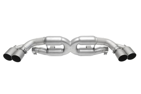 SOUL 13-19 Porsche 991.1 / 991.2 Turbo X-Pipe Exhaust - Straight Cut Tips (Signature Satin)