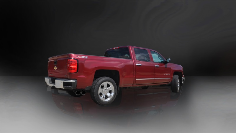 Corsa 14 GM Sierra/Silverado 1500 Crew/Dbl / Short/Std. Bed 6.2L V8 Black Sport Single Side CB Exht - Image 3