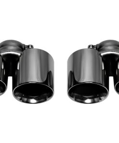 SOUL 12-16 Porsche 991.1 Carrera Base (without PSE) Bolt On Exhaust Tips - Black Chrome