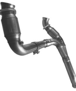 Alternative view of Kooks 09-13 GM 1500 3in x OEM Out Cat SS Y Pipe Kooks HDR Req