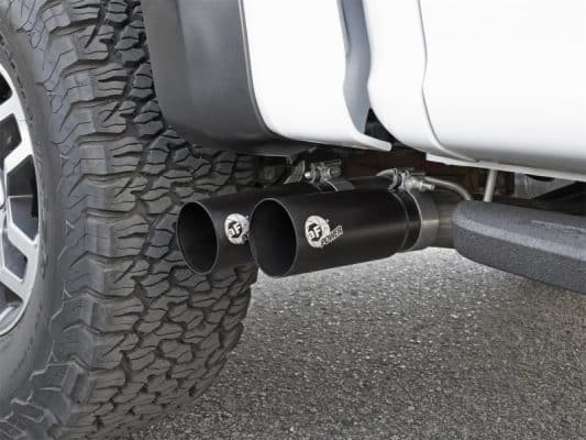 Alternative view of aFe POWER Rebel Series 3in 409 SS Cat Back Exhaust w/ Black Tips 17 Ford F-150 Raptor V6-3.5L