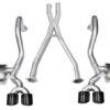 Corsa 97-04 Chevrolet Corvette C5 Z06 5.7L V8 Black Xtreme Cat-Back + XO Exhaust
