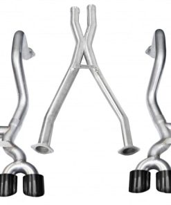 Corsa 97-04 Chevrolet Corvette C5 Z06 5.7L V8 Black Xtreme Cat-Back + XO Exhaust