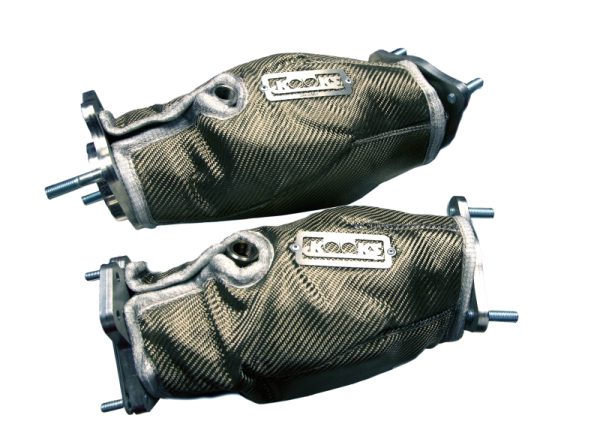 Alternative view of Kooks 2020+ Chevrolet Corvette C8 LT2 6.2L Heat Shield Blankets for Ultra Green Catted Connect Pipes