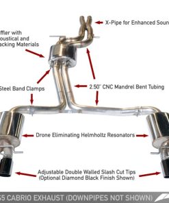 AWE Tuning Audi B8.5 S5 3.0T Touring Edition Exhaust System - Diamond Black Tips (102mm)