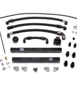 AMS Performance 2009+ Nissan GT-R R35 Alpha Fuel Rail Kit w/Regulator - Black