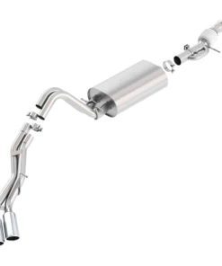 Borla Touring Cat Back 15-16 GMC Denali 6.2L V8 2.75in, 2.25in Dual Same Side Exit 4in Tips Exhaust