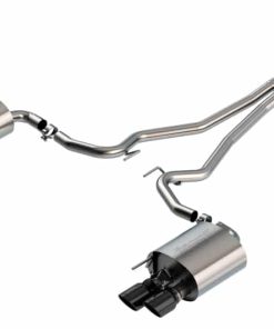 Borla 19-20 Ford Mustang Ecoboost 2.3L 2.25in S-type Exhaust w/ Valves - Black Chrome Tips