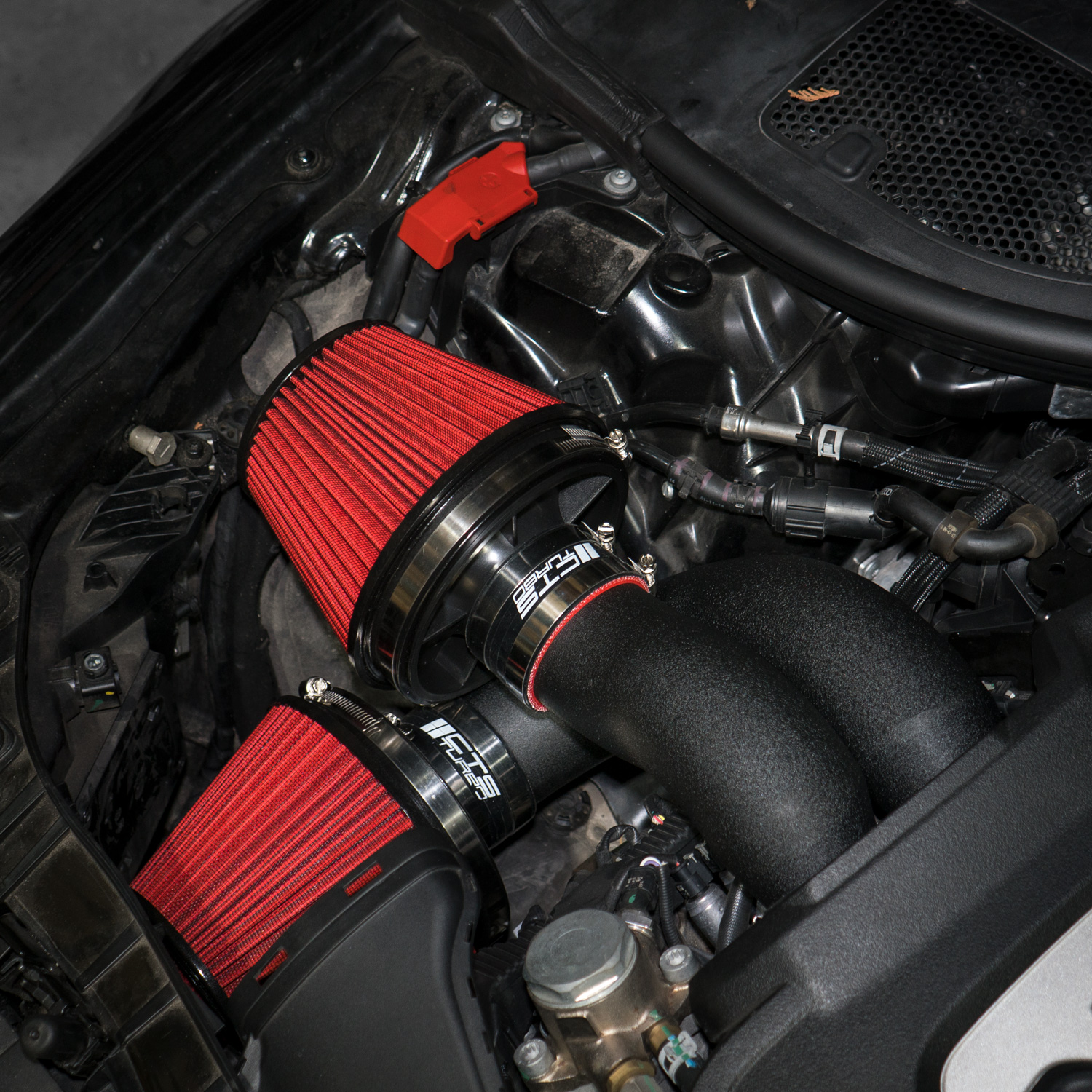 CTS TURBO C7 S6/S7/RS7 DUAL 3″ INTAKE KIT WITH 6″ VELOCITY STACK - Image 4