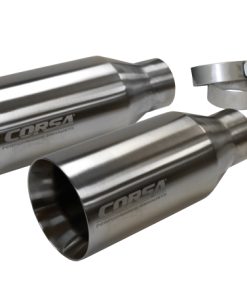 Corsa 2017 Ford F-150 Raptor 3in Inlet / 5in Outlet Satin Polished Tip Kit (For Corsa Exhaust Only)