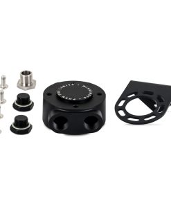 Mishimoto M20 x 1.5 - Remote Oil Filter Mount - Black