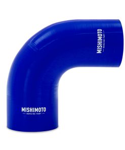 Mishimoto Silicone Reducer Coupler 90 Degree 3in to 3.75in - Blue