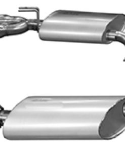 Alternative view of Kooks 14 Chevy SS LS3 6.2L OEM 3in Axleback Exhaust. w/and Quad 3in Slash Cut Pol Tips