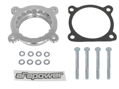 Alternative view of aFe Silver Bullet Throttle Body Spacer 10-18 Toyota FJ Cruiser V6 4.0L