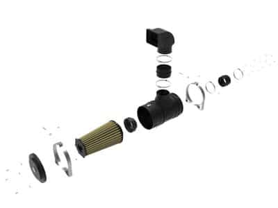 Alternative view of aFe MagnumFORCE Intakes Stage-1 PG7 AIS PG7 Off Road Canister - XL