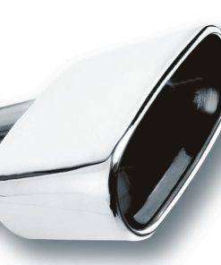 Borla 2.5in Inlet 6.69in x 3in Rectangular Rolled Angle Cut Single Inlet x 5.63in Long Exhaust Tip
