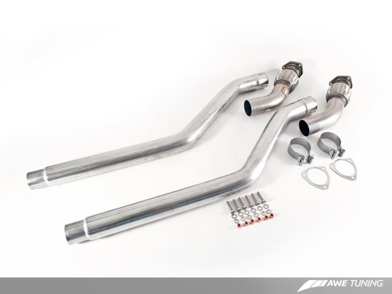 AWE Tuning B8 / B8.5 S5 Cabrio Touring Edition Exhaust - Non-Resonated - Diamond Black Tips - Image 2
