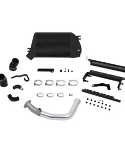 Alternative view of Mishimoto 2015 Subaru WRX Top-Mount Intercooler Kit - Powder Coated Black & Polished Pipes