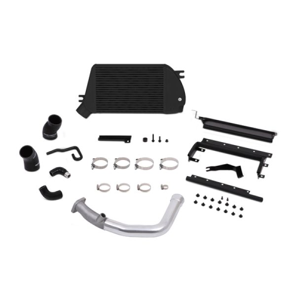 Alternative view of Mishimoto 2015 Subaru WRX Top-Mount Intercooler Kit - Powder Coated Black & Polished Pipes