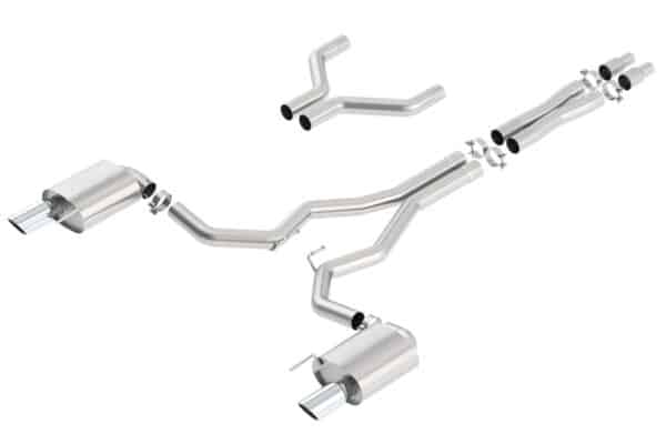 Alternative view of Borla Atak Cat-Back 15-17 Ford Mustang GT 5.0L V8 MT/AT 3in pipe 4in tip