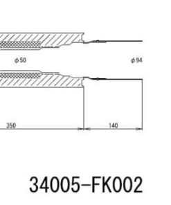 Alternative view of HKS Universal Stainless Hi Power 130mm Titanium Muffler