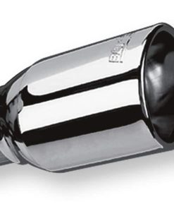 Borla Universal Polished Tip Single Oval Rolled Angle-Cut w/Clamp (inlet 2 1/4in. Outlet 3 5/8 x 2 1
