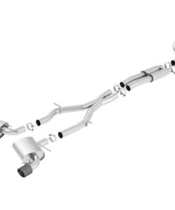 Borla 16-17 Chevy Camaro 6.2L 4.5in Carbon Fiber Tips Single Split Exit S-Type Catback Exhaust
