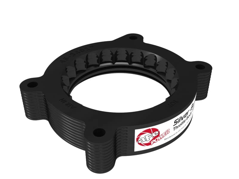 aFe 2020 Vette C8 Silver Bullet Aluminum Throttle Body Spacer / Works With Factory Intake Only - Blk - Image 7