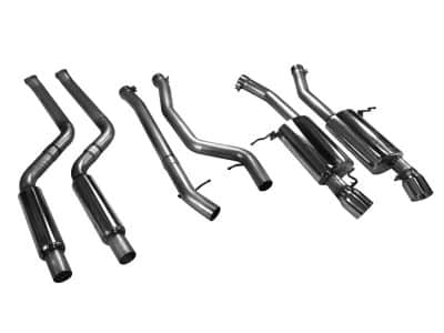Alternative view of aFe MACHForce XP 11-12 BMW 335i L6-3.0L N55 E90/92 304SS 2.75in. Cat-Back Exhaust System