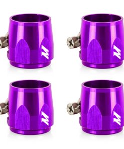 Mishimoto Aluminum -12AN Hex Finishers - Purple