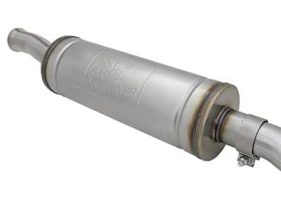 Alternative view of aFe MACH Force-Xp 2.5in 409 SS Mid-Pipe 2018+ Jeep Wrangler (JL) V6 3.6L