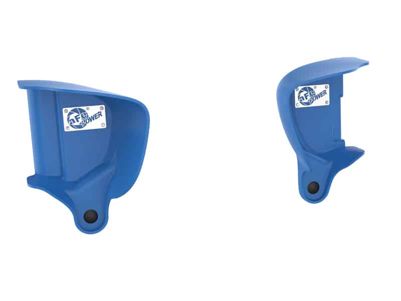 aFe Magnum FORCE Dynamic Air Scoop 15-18 BMW M3/15-20 M4 - Blue - Image 3