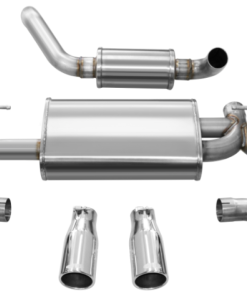 Corsa 18+ Jeep Wrangler JL 2.5in Dual Rear Exit Polished Tips Touring Axle-Back Exhaust