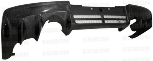 Alternative view of Seibon 08-09 Mitsubishi Evo X OEM-style Carbon Fiber Rear Diffuser