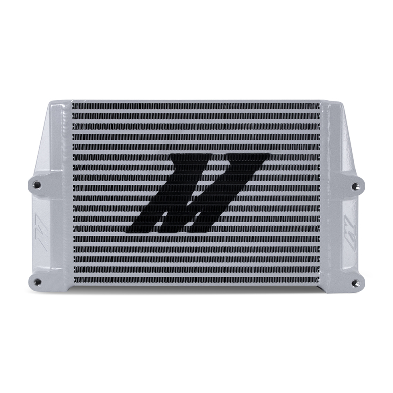 Mishimoto Heavy-Duty Oil Cooler - 10in. Same-Side Outlets - Silver - Image 2