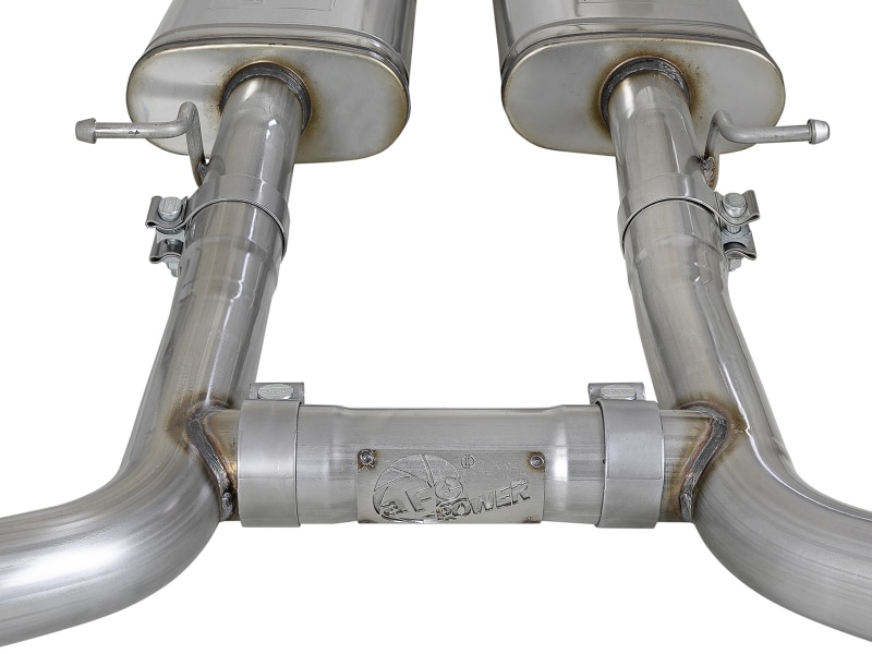 aFe MACH Force-Xp 2-1/2in 304 SS Cat-Back Exhaust 15-21 Dodge Challenger V6-3.6L - Quad Black Tip - Image 3