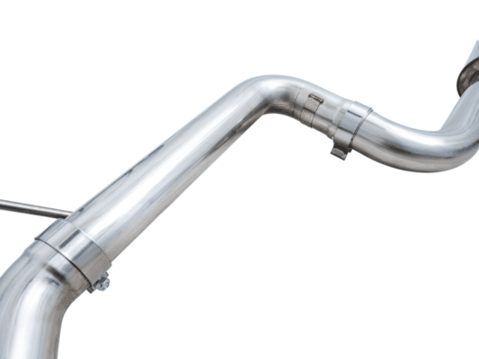 Alternative view of AWE 2022 VW GTI MK8  Track Edition Exhaust - Chrome Silver Tips