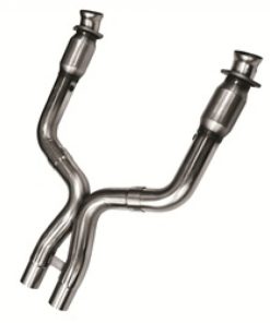 Kooks 07-10 Ford Shelby GT-500 5.4L 4V 3in x 2 1/2in OEM GREEN Cat SS X-Pipe Kooks HDR Req