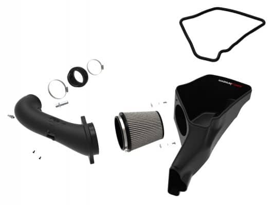 Alternative view of AFe Magnum FORCE Stage-2 Cold Air Intake System w/Pro Dry S Media 18-19 Ford Mustang GT