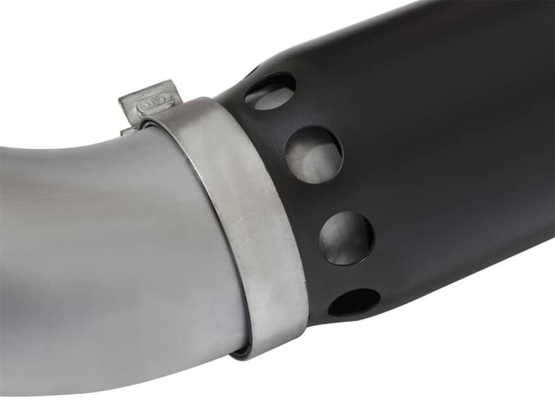 aFe Atlas Exhaust 5in DPF-Back Al Steel 2016 Nissan Titan XD V8-5.0L Black Tip - Image 6